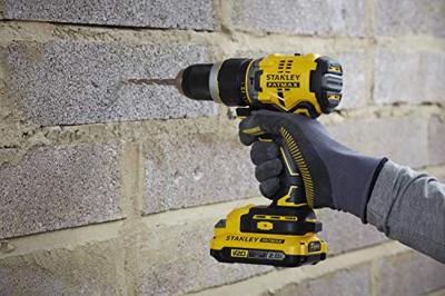 Stanley SFMCD721D2K FATMAX® V20 Accu klop-/schroefboormachine Brushless 18V 2.0Ah in koffer - thumbnail