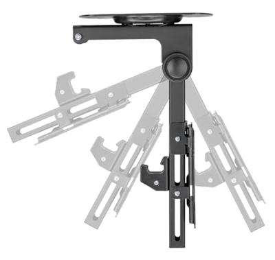 My Wall HL 45-1 L Monitor-plafondbeugel Zwart Kantelbaar, Draaibaar, Plafondhouder