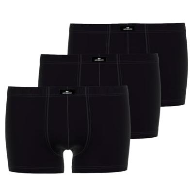 3-pack 100% biologisch katoen - heren boxershorts - Zwarte heren onderbroeken