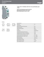 Hager SVN411 Toets Groen 16 A 230 V - thumbnail