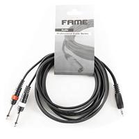 DAP FL31 verloopkabel 1x Mini-jack naar 2x Jack 3m - thumbnail