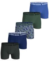 Bjorn Borg boxershorts voor jongens 5-pack groen - blauw - thumbnail