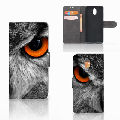 Nokia 3.1 (2018) | Telefoonhoesje | Met pasjeshouder | Uil Nokia 3.1 (2018) | Telefoonhoesje | Met pasjeshouder | Uil