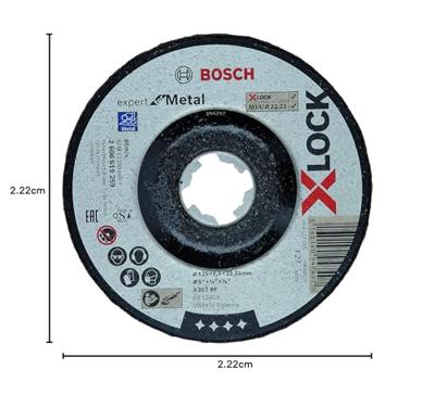 Bosch Accessoires X-LOCK Afbraamschijf Expert for Metal 125x6x22.23mm, gebogen - 1 stuk(s) - 2608619259