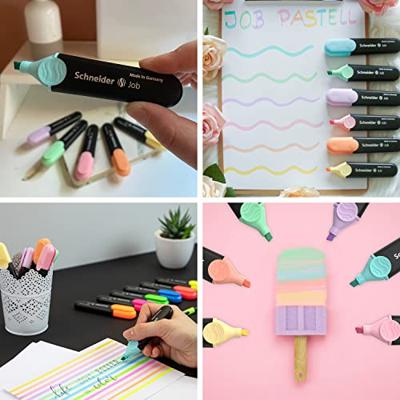 Schneider S-115098 Highlighter Job Pastel Kleur Ass. Etui A 4st.