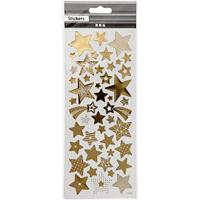 Creativ Company Stickers goud sterren, 1 vel - thumbnail
