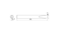 Weller T0054323099 Soldeerpunt Beitelvorm Inhoud: 1 stuk(s) - thumbnail