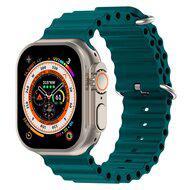 Ocean bandje - Donkergroen - Geschikt voor Apple Watch 44mm / 45mm / 46mm / 49mm - thumbnail