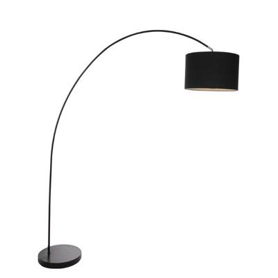 Mexlite Vloerlamp solva 7976zw zwart kap Mexlite Vloerlamp solva 7976zw zwart kap