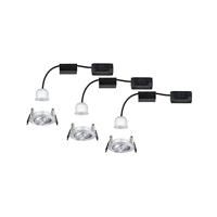 Paulmann 94297 EBL Nova mini Coin LED-inbouwlamp Set van 3 stuks LED LED vast ingebouwd 4 W Aluminium - thumbnail