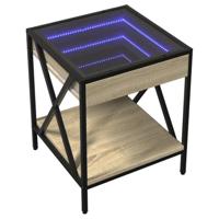Nachtkastje met Infinity LED 40x40x49 cm sonoma eikenkleurig - thumbnail