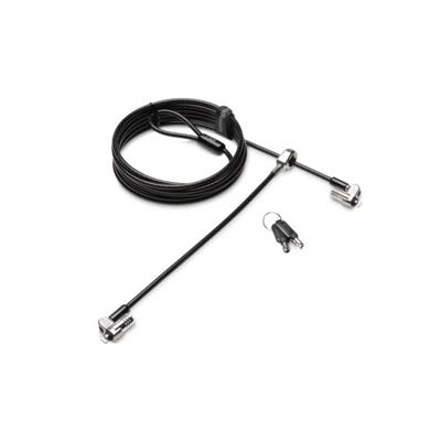 Kensington Laptopslot Sleutelslot Aansluiting voor twee laptops, Supersterke T-Bar sluitkop voor bescherming tegen 2430 mm Microsaver 2.0 Twin Kensington Laptopslot Sleutelslot Aansluiting voor twee laptops, Supersterke T-Bar sluitkop voor bescherming tegen 2430 mm Microsaver 2.0 Twin