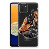 Smartphone hoesje Samsung Galaxy A03 Watercolor Tiger - thumbnail