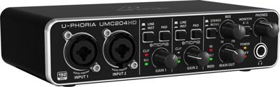 Behringer U-Phoria UMC204HD USB Audio-interface