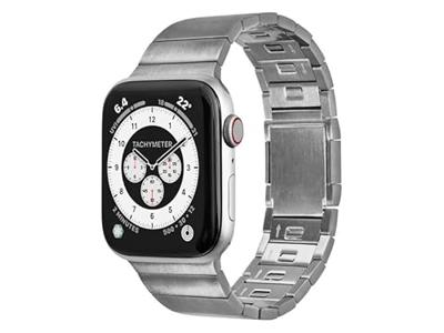 LAUT Links 2.0 Stainless Steel Apple Watch 42mm / 44mm / 45mm / 49mm Zilver