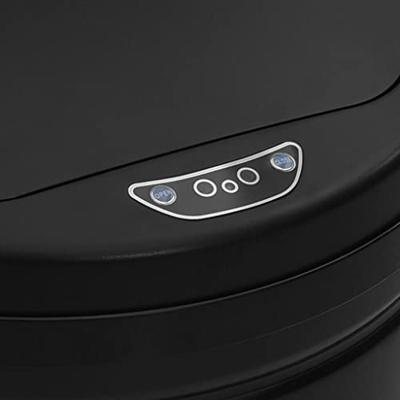 VidaXL Prullenbak met automatische sensor 30 l koolstofstaal zwart