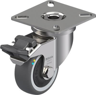 Blickle LPXA-PATH 50KFD-FI-ELS Zwenkwiel met rem Wieldiameter: 50 mm Draagvermogen (max.): 50 kg 1 stuk(s)