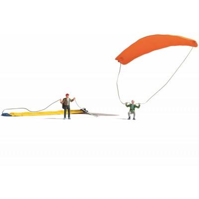 NOCH 15886 H0 Paragliders figuren Geverfd, Staand