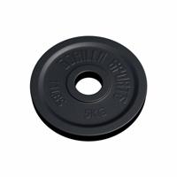 Olympische Halterschijf 15 kg Gietijzer Zwart 50/51 MM - thumbnail