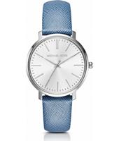 Horlogeband Michael Kors MK2495 Leder Blauw 18mm - thumbnail