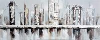 Schilderij - Handgeschilderd - Brooklin Bridge 3, 150x60cm - thumbnail