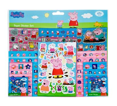 Undercover Stickerset peppa pig - 500st.