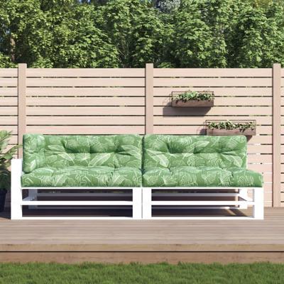 VidaXL Palletkussens 5 st bladpatroon stof