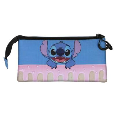 Lilo & Stitch Triple Pencil case Cake Blue Lilo & Stitch Triple Pencil case Cake Blue