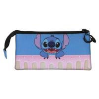 Lilo & Stitch Triple Pencil case Cake Blue - thumbnail