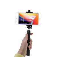 Shop4 - iPhone 8 Plus Selfie Stick Bluetooth Zwart - thumbnail