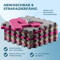 Puzzelmat 86 delig met getallen en letters Roze - thumbnail