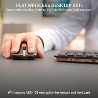CHERRY JD-9100EU-2 Set met toetsenbord en muis Draadloos, Radiografisch QWERTY, US-Engels Zwart - thumbnail