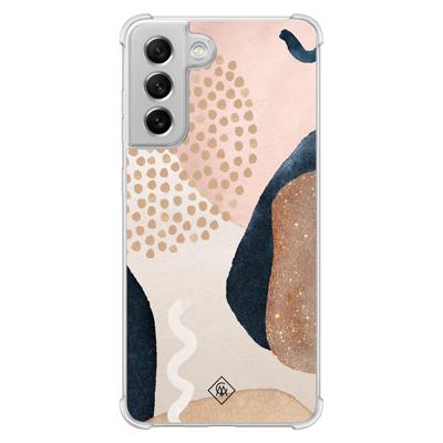 Samsung Galaxy S21 FE shockproof hoesje - Abstract dots Samsung Galaxy S21 FE shockproof hoesje - Abstract dots