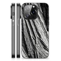 Houten Print Telefoonhoesje iPhone 14 Pro Boomschors Grijs - thumbnail