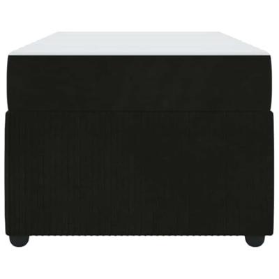 Bedframe met matras met matras Zwart 100 x 200 cm Fluweel