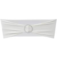 Decoratief stoellint met een diamant 25 stuks (creme) - thumbnail