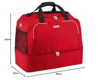 JAKO 2050 Sporttas Classico - Rood - Senior (ca. 88 Liter) - thumbnail