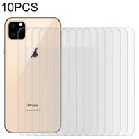 10 stuks voor iPhone 11 Pro 9H 2.5 D half-scherm transparante mobiele telefoon gehard glas film terug film - thumbnail