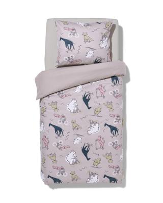 HEMA Kinderdekbedovertrek flanel 140x200 dieren (multi)