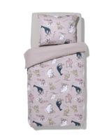 HEMA Kinderdekbedovertrek flanel 140x200 dieren (multi) - thumbnail