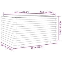 Plantenbak 90x60x49,5 cm gempregneerd grenenhout - thumbnail