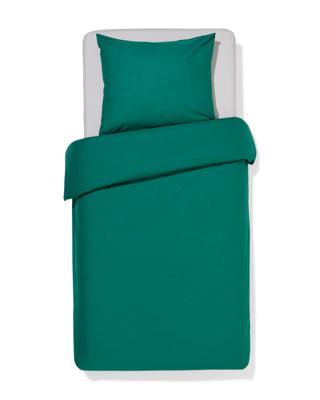 HEMA Dekbedovertrek 140x200/220cm zacht katoen donkergroen (middengroen)