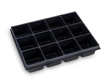 L-BOXX Verdeler voor kleine delen | B349xD265xH63 m polystyreen | met 12 bakken | zwart | 1 stuk - 1000010134 1000010134