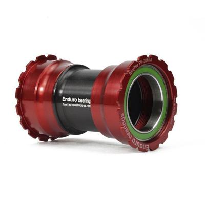ENDURO BEARINGS Torqtite bottom bracket - pf30 to 30mm (narrow) - a/c ss - red