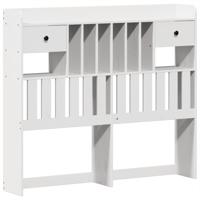 Bedframe zonder matras massief grenenhout wit 135x190 cm - thumbnail