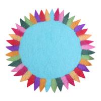 Placemat Zonnebloem Aqua - thumbnail