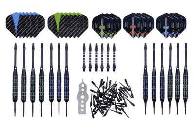 Longfield darts steel softip darts set