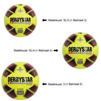 Derbystar Voetbal Classic AG S-Light Geel rood 1264 - thumbnail