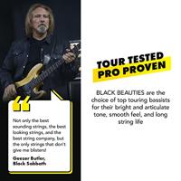 DR Strings BKB5-45 Black Beauties 45-125 set 5 snaren voor elektrische basgitaar - thumbnail