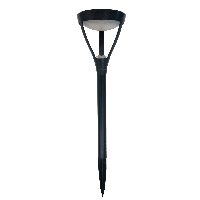 Solar priklamp birdie zwart met warm wit licht - thumbnail